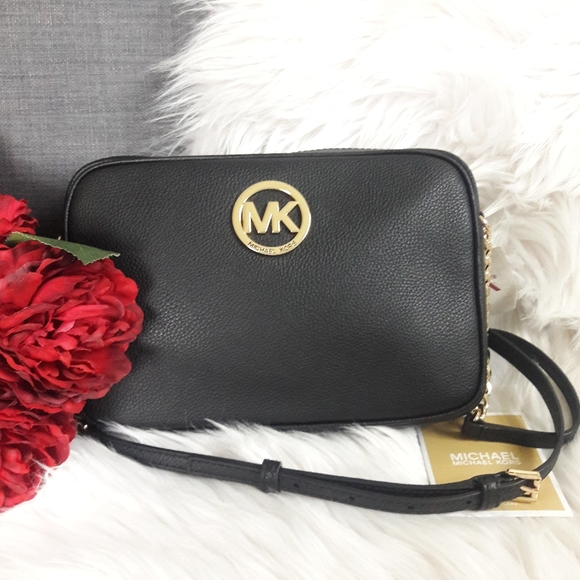 NWT MICHAEL KORS LEATHER FULTON CROSSBODY BAG - Picture 2 of 16